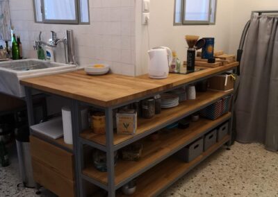 Kitchen - steel and wood - Thiras Athens - 10